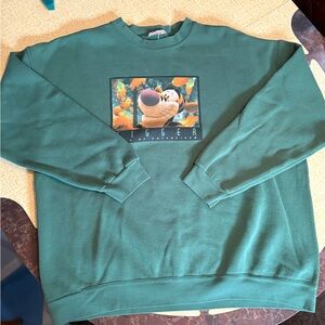 Vintage Green Tigger Graphic Men's Sweater